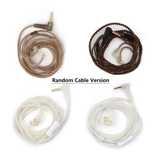 Linsoul KZ ZSX 5BA+1DD 6 Driver Hybrid in-Ear HiFi Earphones - color: Cyan, style: With Mic