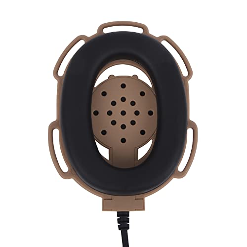 Under-Helmet Single-Ear Bowman-Style 7.0mm TP-120 Headset for Civilian U94 | Works with Civilian Version U94 PTT, Airsoft/Outdoor Team Comms, Clear Audio Tactical Earpiece, Left/Right Ear Swappable