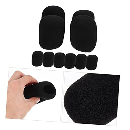 GALPADA 10pcs Microphone Covers Disposable Stage Mic Protectors Sponge Mic Covers for Conference Rooms Ktv and Interviews Enhanced and Dirt