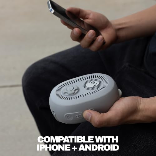 Skullcandy Session 540 Portable Lightweight Bluetooth Speaker - Cement | Waterproof, Dustproof, 17 Hours of Playtime, Built for Home, Outdoors, Party, Travel, Big Sound, iPhone Android Compatible - color: Cement