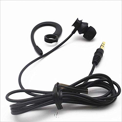 Single Side Earbud Headphones Stereo in-Ear Earphone Removable Hook Earphone for PC Smartphones MP3 MP4 Players