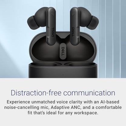 Dell Pro Plus Earbuds EB525, True Wireless, Noise Canceling, Bluetooth 5.3 | Adaptive ANC, Hearing Protection, USB Charging, Teams & Zoom Certified, IP54 resistant, 33 hr listening