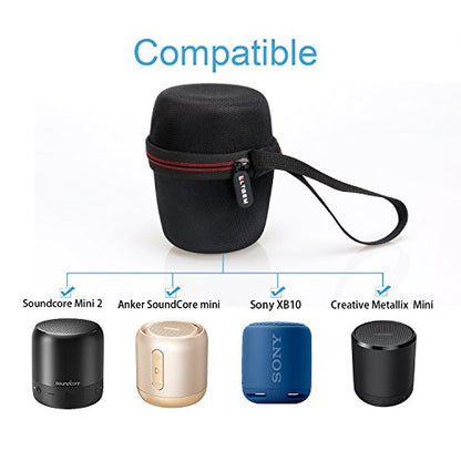 Case for Sony SRS-XB100/SRSXB13 Wireless Bluetooth Speaker Gray | Hard Carrying Travel Case for Sony SRS-XB100/SRSXB13 Wireless Bluetooth Portable Lightweight Speaker - color: Black+Gray