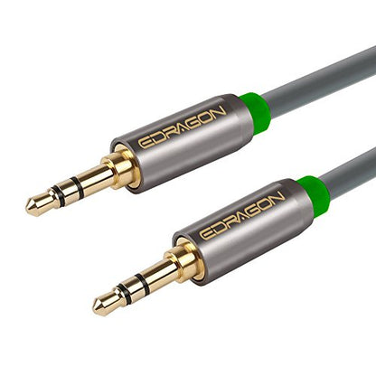3.5mm Aux Cable 25 Feet (7.6 Meters) 3.5mm Male to Male Stereo Audio Cable 25ft (7.6M) for Car, Stereo, iPhone, Smartphone or any Audio Device ED84118 (2 Pack) - size: 25 Feet, style: Male to Male