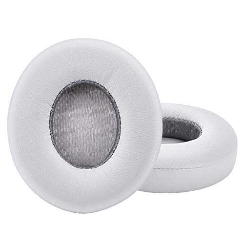 Professional Replacement Ear Pads for Beats Solo 2 & Solo 3 Wireless On-Ear Headphone/Soft Protein Leather/Noise Isolation Memory Foam/Strong Adhesive Tape/Cloud Like Comfort/Extra Durable - color: Grey