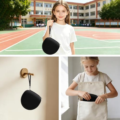 Kid Headphones Case for iClever/Acer/JoySpark Etc Headphone,Black,Case Only | for iClever BTH12 HS19 BTH20 BTH22 BTH26/Candy Bila/Acer/JBL/MIDOLA/JoySpark/JLab/ADOOPE/Spiderman/EarFun/ Etc Kids Headphone - color: Black