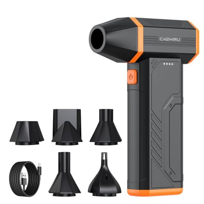 Compressed Air Duster,110000RPM Super Power Cordless Electric Air Duster,Rechargeable Brushless Motor Blower,3-Gear Adjustable Turbo Fan Duster Blower for Computer,Car,Outdoor and House