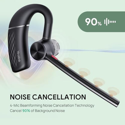 Yealink Bluetooth Headset Workstation, Office Wireless Headset with Mic, Speakerphone, Wireless Charging Pad, Charging Case, USB-C/A Dongle,Connect to Desk Phone, PC, Work with Teams Zoom - style: BH71 Workstation Pro (USB-C to A)