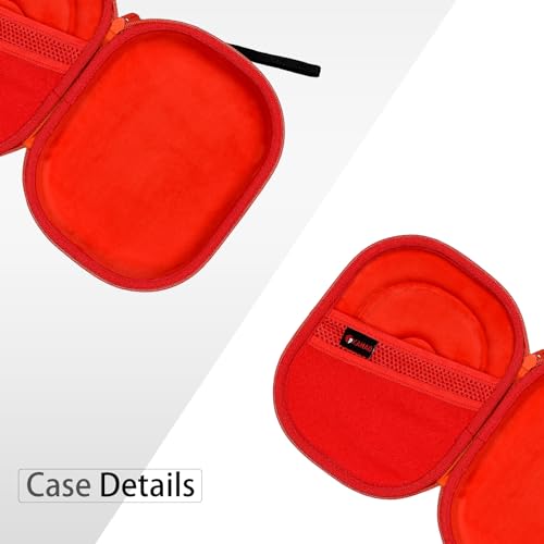 XANAD Hard Case for JBL Tune 720BT/770NC/710BT/760NC/700BT/750BT/510BT/660NC/520BT/500/E45BT and JBL Live 770NC/660NC/650BT/460NC/670NC/400BT/500BT and Wireless Headphone,Orang Red - color: Black Outside+Orange Inside