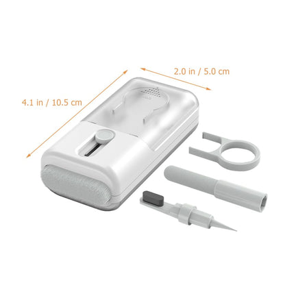 SUPVOX 1Set Multifunctional Earphone Cleaning Kit Durable Brush Cloth for Headphones Mobile Phones Computers and Cameras Deep Cleaning Tools with Soft Bristles for Dust
