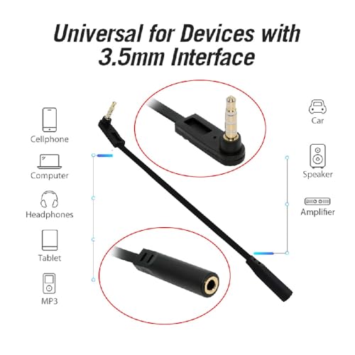 Cable Ultra Slim Flat AUX 3.5mm 4-Poles Audio Stereo Male to Female Extension Speaker Cable 90 Degree Right Angled 15cm - style: 4-Poles Male to Female