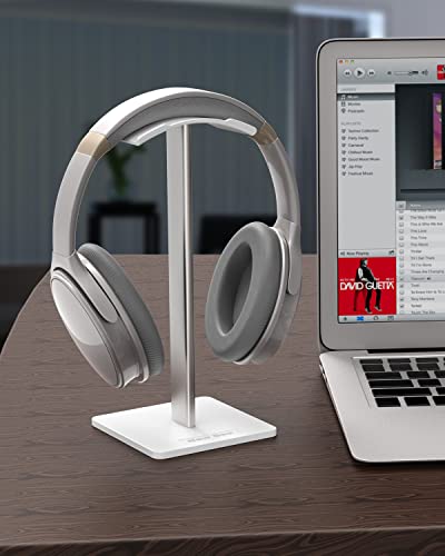 Headphone Stand Headset Holder Earphone Stand for All Headphones Size - color: White