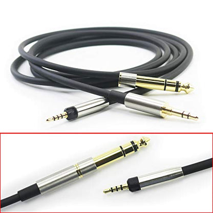 Replacement Audio Cable Upgrade Headphone Cord with Lock Connector Compatible with Audio Technica ATH-M50x, ATH-M40x, ATH-M70x, ATH-M60x Headphones 2meters/6.6feet - size: 2.0meters/6.6feet