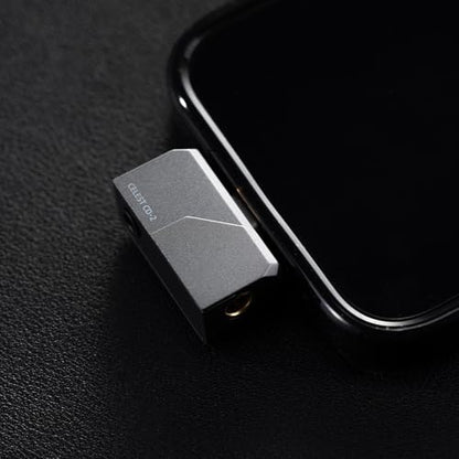 Celest CD-2 Portable IEM DAC, in Ear Monitor Amplifier, USB C to 3.5/4.4mm Output Headphone Amplifier, High Resolution 32bit/384kHz, HiFi Mini Earbuds Amp for Phone/PC (Black)