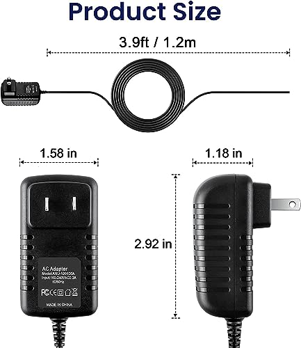 Global AC/DC Adapter Replacement for Musical Fidelity V90-DAC 32-bit DAC, V90-HPA V90-BHA V-CAN II Headphone Amplifier Amp V90-LPS Phono Preamp V90-BLU Bluetooth Link Power Supply
