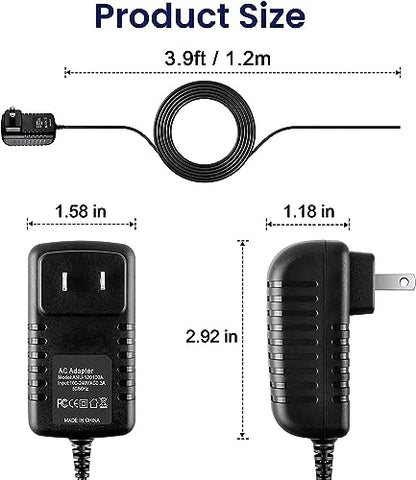 Global AC/DC Adapter Replacement for Musical Fidelity V90-DAC 32-bit DAC, V90-HPA V90-BHA V-CAN II Headphone Amplifier Amp V90-LPS Phono Preamp V90-BLU Bluetooth Link Power Supply
