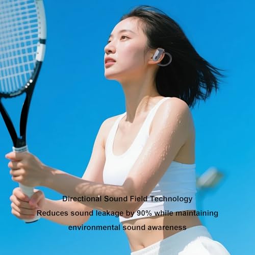 SUNGOOYUE Wireless Earbuds, 5.4 Water Proof Silicone Stereo Sound Over Ear Buds for Running Workout Sports