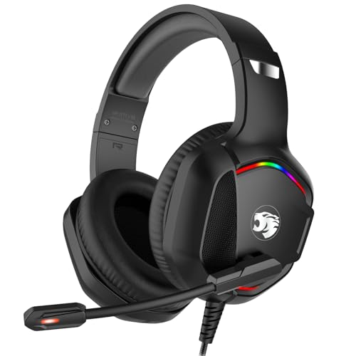 IMYB A36 Gaming Headset with Mic Stereo Headphones for Pc, PS5, Xbox - color: Black