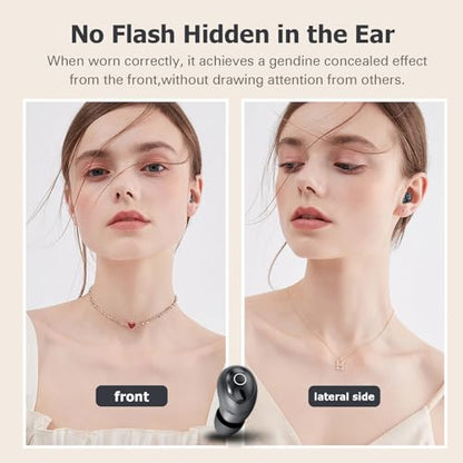 Xmenha T10 Mini Invisible Wireless Bluetooth Earbuds for Small Ears, Black - color: Black