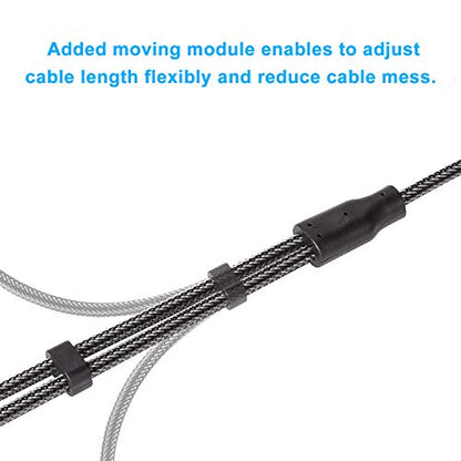 J&D 3.5mm TRS to Dual 6.35mm TS Breakout Cable, Gold Plated Audiowave Series 1/8 to Dual 1/4 Stereo Cable Splitter with Nylon Braid Compatible with PC, Computer Sound Card, Mixer, Speaker, 9 Feet - size: 9 Feet
