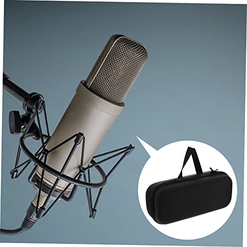 Mikinona Portable Microphone Handbag Drop Resistant Storage Pouch Small Large Capacity Durable Organizer for Mic Charger and Digital Devices