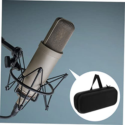 Mikinona Portable Microphone Handbag Drop Resistant Storage Pouch Small Large Capacity Durable Organizer for Mic Charger and Digital Devices