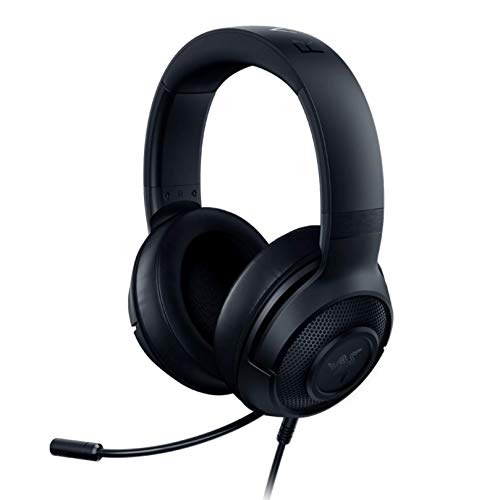 Razer Kraken X Lite Wired 7.1 Gaming Headset, 7.1 Surround Sound, Lightweight Design, Wired Gaming Headphones with Microphone for PC, Mac, Xbox One, Xbox Series X|S, PS4, PS5 - Black (Renewed)