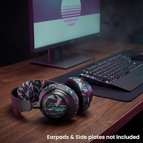 WC HeadbandZ Arctis Nova V2 - Upgraded Wide Silicone Headband Compatible with Arctis Nova Headsets by Wicked Cushions | Wider Weight-Distributing Design, Softer Flexible Silicone | 90's Black - color: 90's Black