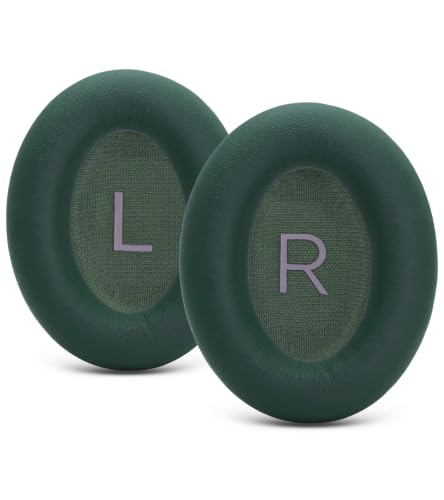 Replacement earpads Compatible with Bose QuietComfort 45 Headphones | Military green/high-density sound-isolating soft ear pads, protein leather material - color: military green