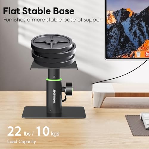 Vondynote 2-Pack Studio Monitor Stand Small 6" Tall Tablet Stand Holders | Desktop Speaker Stands, Height Adjustable, For Small Speakers, Projector, HiFi, Bluetooth Speakers - color: Standard
