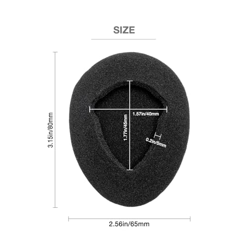 High-Density Foam Cushion Replacement Ear Pads for Infrared Wireless Headphones in Cars Compatible with Chrysler Infiniti Lexus Dodge GM Ford Toyota Nissan Honda Automobile DVD Player System