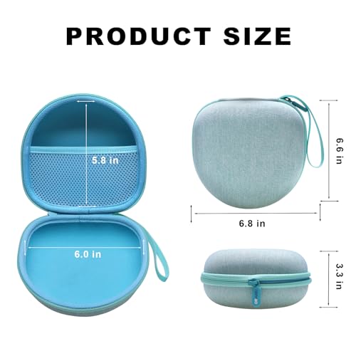 Kids Headphones Case for JBL Junior 320/320BT, Mint (Case Only) | for iClever BTH12/HS19/BTH22/BTH20/BTH18/BTH26, MIDOLA, Candy Bila, JoySpark, acer, eKids, JLab JBuddies Foldable Headphones - color: Mint Green