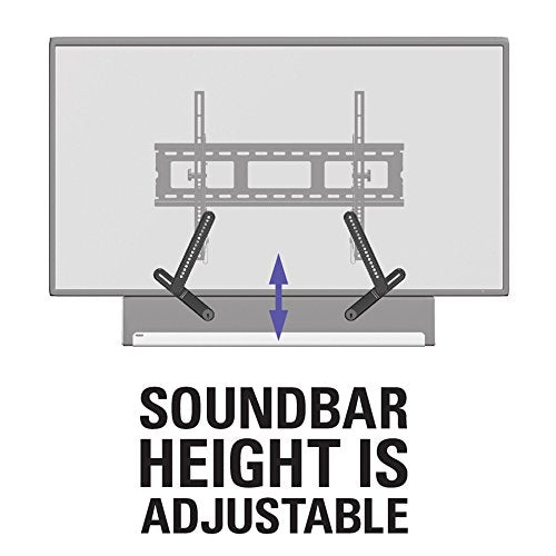 Sanus Soundbar Mount for Most Soundbars up to 15 lbs - Features Simple Install and Tool-Free Adjustments - Compatible with Most TVs and Mounts - SOA-SBM1
