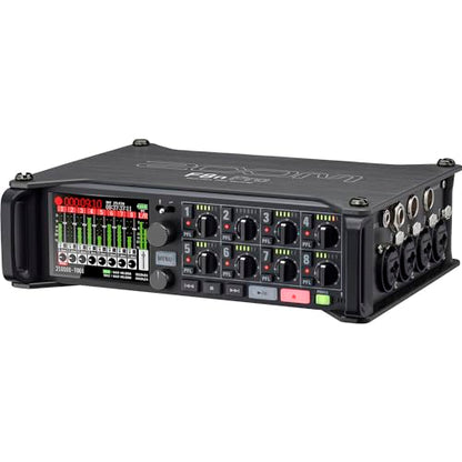 Zoom F8n Pro Professional Field Recorder/Mixer, Audio for Video, 32-bit/192 kHz Recording, 10 Channel Recorder, 8 XLR/TRS Inputs, Timecode, Ambisonics Mode, Battery Powered Bundle