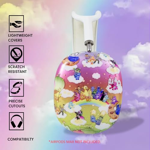 Sonix Protective Case for AirPods Max Headphones - Stylish TPU Hard Shell Ear Cup Covers | Care Bears x Sesame Street - color: Care Bears x Sesame Street