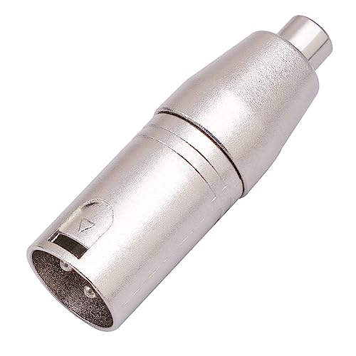 XLR Male to RCA Female Adapter Cable - 2 Pack Audio Connector Converter for Microphone - color: XLR M To RCA F