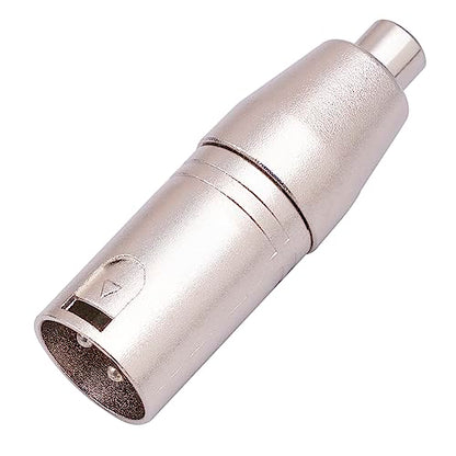 XLR Male to RCA Female Adapter Cable - 2 Pack Audio Connector Converter for Microphone - color: XLR M To RCA F