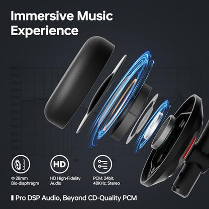 Wired Headset with Noise Canceling Mic & in-Line Control, Business Headset with Microphone for PC, USB Computer Headset for Work Call Center, Home Office, Online Classes, Teams, Zoom