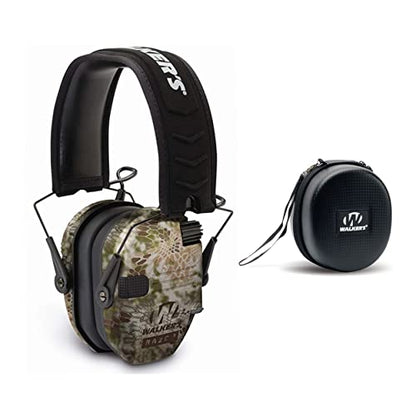 Walker's Razor Slim Electronic Earmuffs | Protective Case - color: Camo