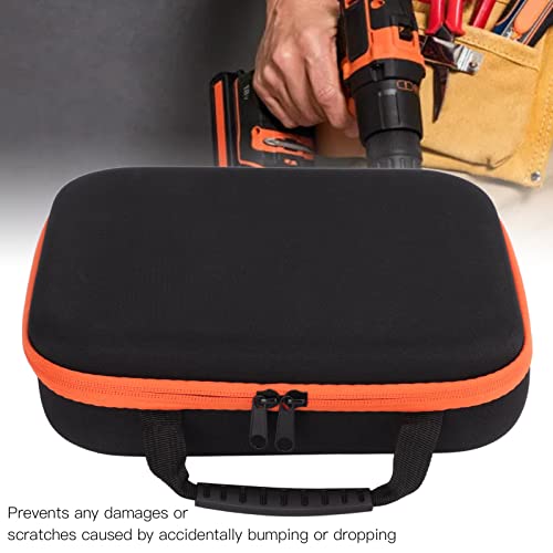 Sonew Tool Storage Bag,Tool Pouch Bag, Wide Mouth Tool Bag, Oxford Fabric Accessory Storage Case, for Electric Grinder Drill - size: Short