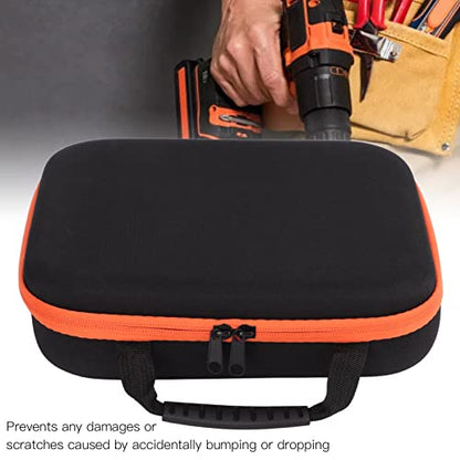 Sonew Tool Storage Bag,Tool Pouch Bag, Wide Mouth Tool Bag, Oxford Fabric Accessory Storage Case, for Electric Grinder Drill - size: Short