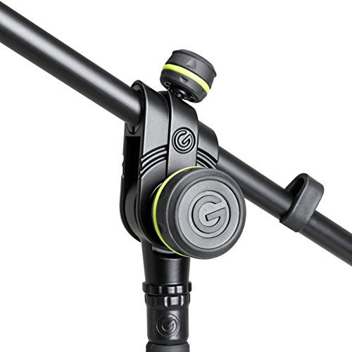 Gravity Microphone Stand MS 2321 B Microphone Stand with Round Base and Boom 2-Point Adjustment, black