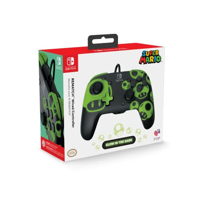 PDP Rematch Wired Gaming Controller: 1-Up Mushroom, Nintendo Switch 2, Lite - color: 1-UP
