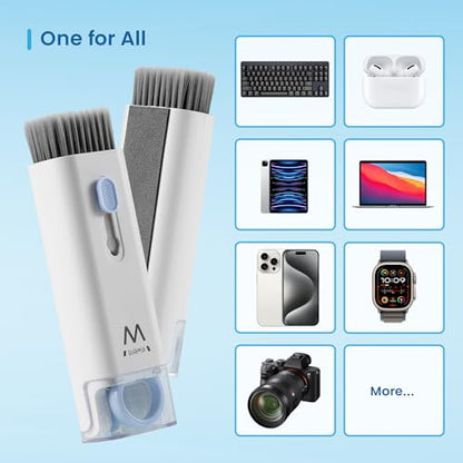 Ewent Keyboard Cleaner Kit 7in-1, Multifunction Cleaner Brush with Key Puller, All-in-One Cleaning kit, Empty Spray Bottle for PC Screen, Camera, Tablet, Smartphone, Earbuds Cleaning Pen for Airpods