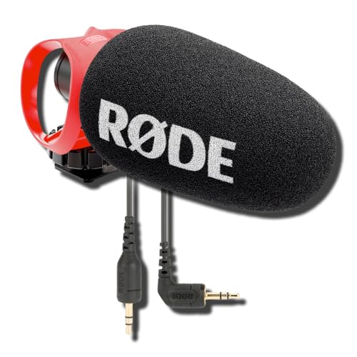 Rode VideoMicro II Ultra-Compact Shotgun Microphone Bundle with SC8 20-Foot Shielded TRS Extension Cable — Supercardioid Boom Pole Mic for Filmmaking, Documentary, ENG, Wedding Videography - color: SC8 Bundle