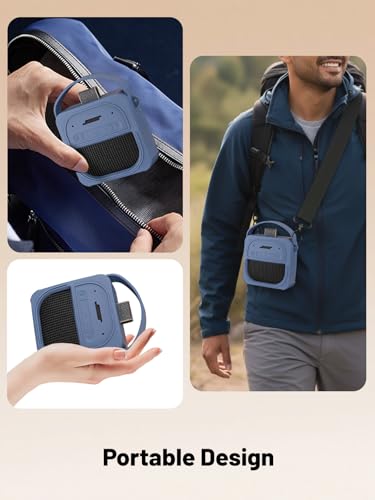 Silicone Protective Case for Bose SoundLink Micro (2nd Gen) Bluetooth Speaker, Full-Body Protective Cover with Precise Cutout, Shockproof Dustproof Protector Sleeve & Scratch-Resistant Sleeve[Blue] - color: Blue