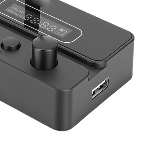 Jiawu Bluetooth Transmitter and Receiver, Low Latency Bluetooth 5.3 Audio Adapter, Wireless Audio Adapter with Multi Functional Interfaces for TV Stereo System Car Home Music Streaming