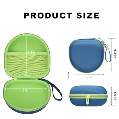 Kids Headphone Case for iClever/Acer/MIDOLA, Blue Green(Case Only) | for iClever BTH12 HS19 BTH22 BTH20 BTH18 BTH26/JBL Junior 320/Candy Bila/JoySpark/EarFun/ADOOPE/IMYB/JLab Kids Headphone - color: Dark Blue-Green