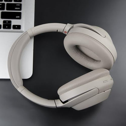 SOULWIT Ear Pads Cushions + Headband, Replacement Kit for Sony WH-1000XM4 (WH1000XM4) Over-Ear Headphones, Replacement Headstrap Pad & Earpads Repair Part - Silver - color: Silver
