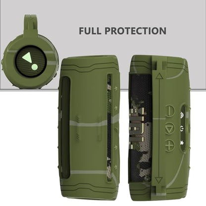 Silicone Cover Case for JBL Flip 7 Portable Bluetooth Speaker - color: Green